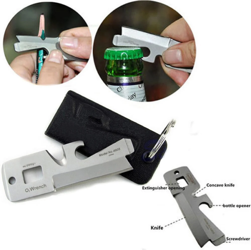 

EDC kydex sheath screwdriver bottle opener cutter keyring multifunction multi tool multipurpose outdoor pocket key ring camp kit