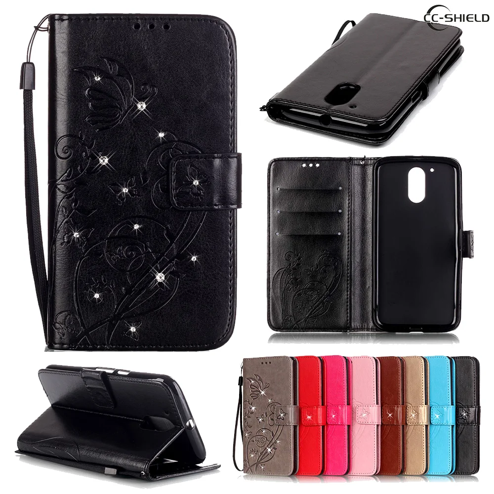 

Flip Case for Motorola MOTO G 4 4th Gen M1B XT1622 XT1625 Leather Diamond Phone Case for MOTO G 4 G4 Plus XT1640 XT1641 capa bag