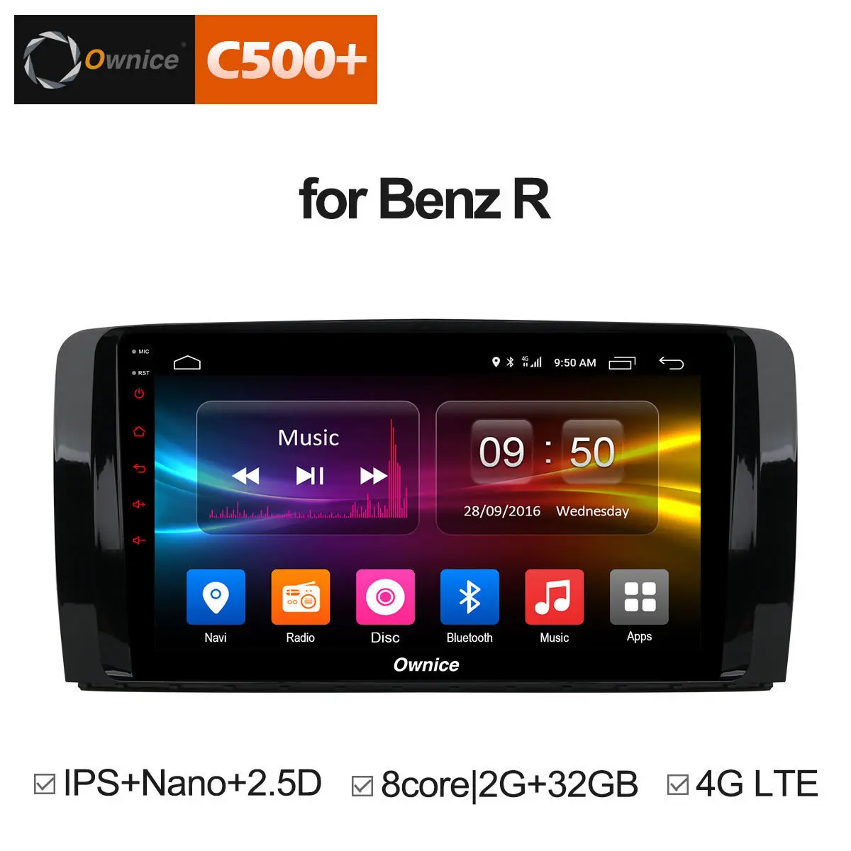 Discount for Mercedes Benz R Class W251 R280 R300 R320 R350 Car Android 8.1 Head Unit DVD Multimedia player GPS Navigator Stereo Radio 1