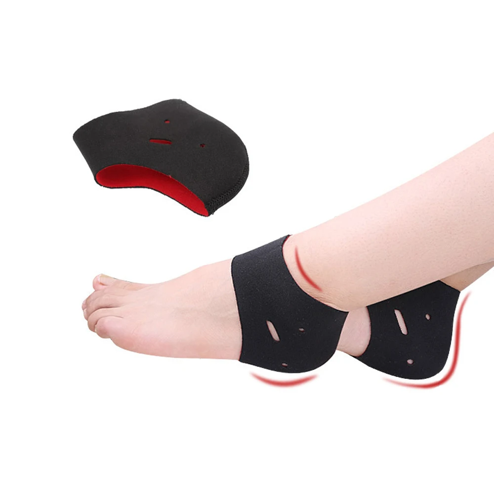 

1Pair Ankle Brace Foot Cover Ankle Heel Anti Cracking Relieve Pain Prevent Grind Feet Breathable Waterproof Protective Gear Pads