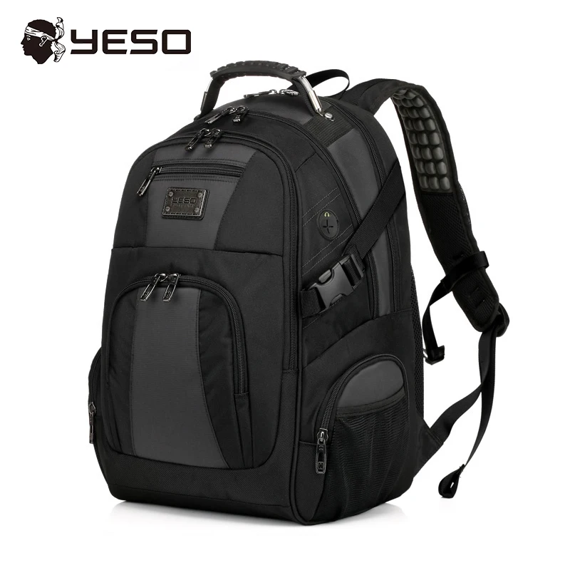 

YESO Brand Laptop Backpack Men 15.6 17 inch Multifunction Waterproof Oxford School Backpack For Teenagers Casual Travel Backpack