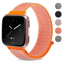 Спортивная нейлоновая петля, ремешок для часов Fit bit Versa, магнитная застежка, тканые Сменные ремни, браслет для фитнеса Fit bit Versa