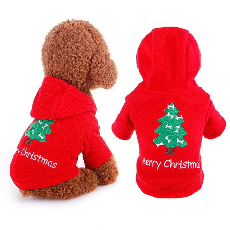 

Merry Christmas Letters Fleece Dog Clothes For Small Dog Puppy Pug Chihuahua Costume Coat Hoodie For French Bulldog York Jacket