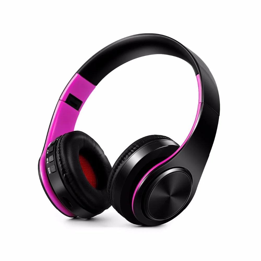 Wireless Bluetooth Headphone Stereo Headset Support SD Card with Mic for Mobile Ipad