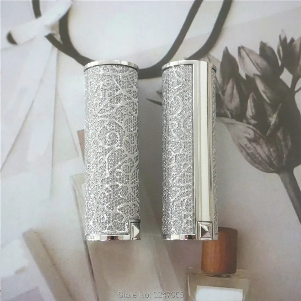 

30pcs/lot 12.1mm New Arrival Silver Elegant Lipstick Tube, Round High Class Lip Balm Bottle,Plastic Professional Lip Makeup Tool