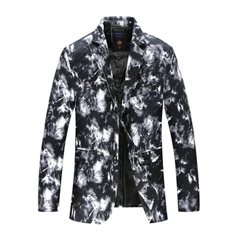 

Casual Printed Blazer Men Slim Fit Floral Mens Blazers Plus Size Party Blazer Homme Motifs Korean Men Fashion Suit Jackets 6X004
