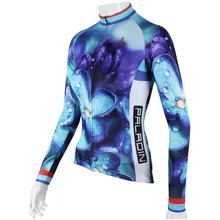 Паладин "Violet" женские длинный рукав Велоспорт Джерси велосипед рубашка Велосипедная форма