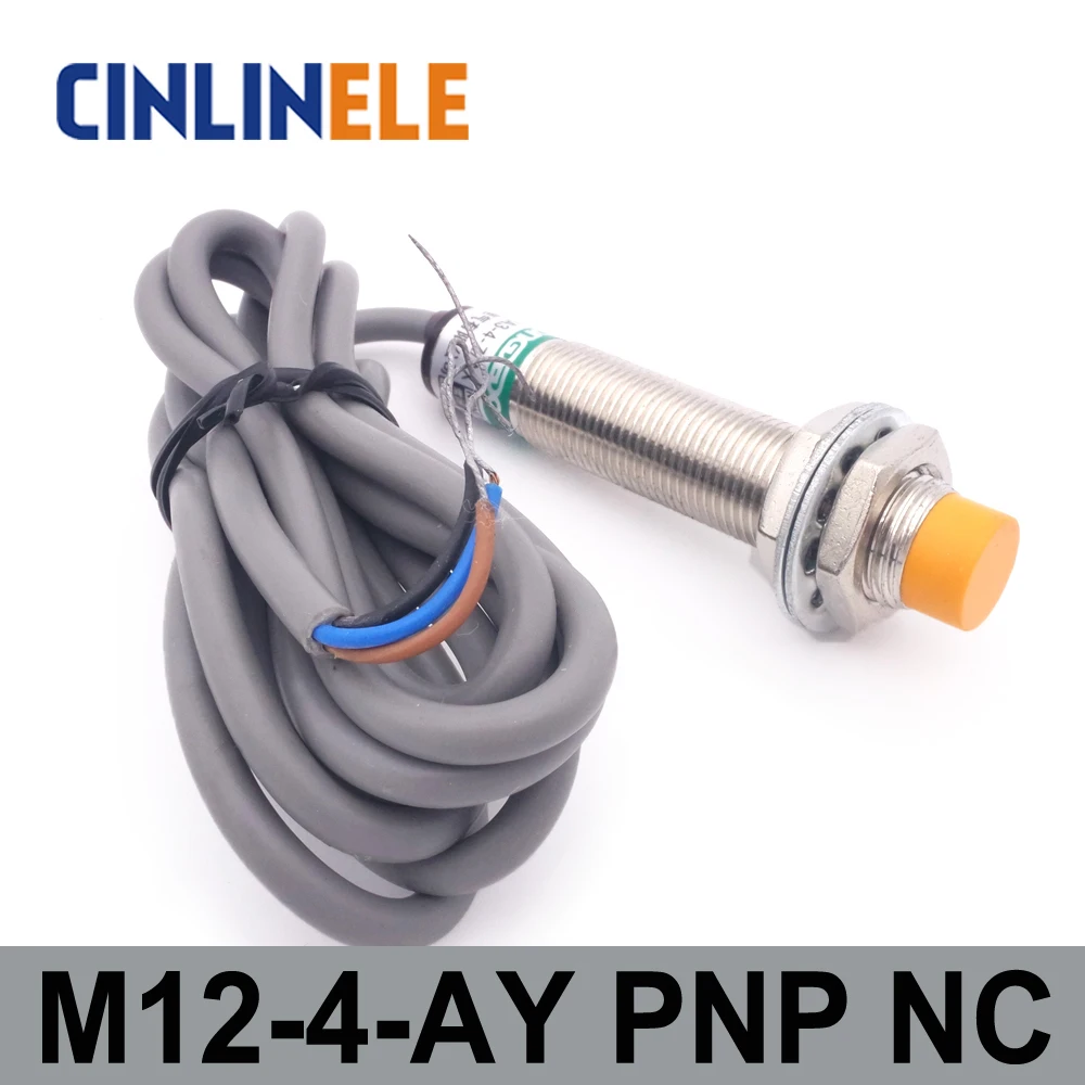 Индукционный датчик приближения M12 LJ12A3 4 Z/AY мм 6в 36в DC PNP NC металлический