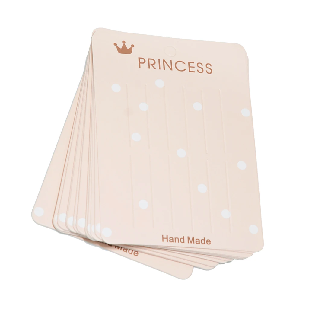 40pcs Hair Clip Pin Band Package Cards Jewelry Display Cards Paper Cardboard