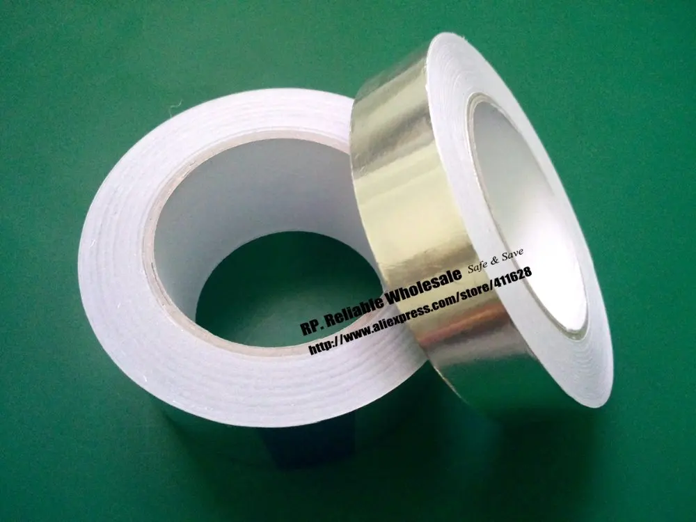 1 Roll 10cm, 100mm * 40M *0.06mm Single Sided Sticky Aluminum Foil