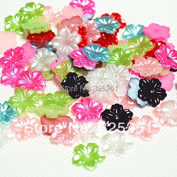 

10mm 100pcs mix color ABS Imitation Pearls Flatback Scrapbook Flowers| DIY Handmade Decoration Accessories