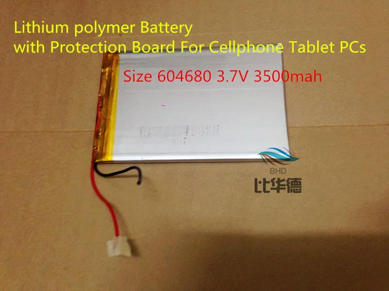 Tablet Battery Tablet Battery Size 604680 3.7v 3500mah Tablet Battery
