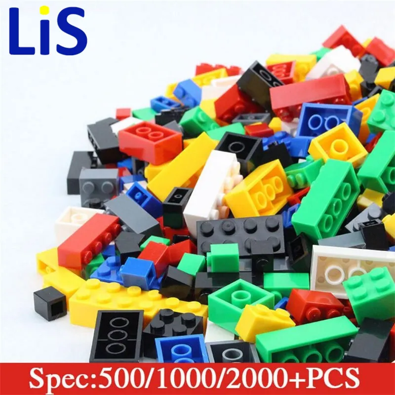 

(Lis)1000Pcs model Building kits Bricks City DIY Creative Brick Toys Educational Bulk Bricks With Legoinglys kid gift set