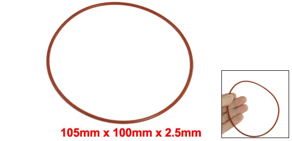 Uxcell 1 шт. 2,5 мм красный силиконовые уплотнительное кольцо сальника идентификатор прокладок 100 мм 105 мм 110 мм 115 мм 125 мм 130 мм 80 мм 85 мм 90 мм