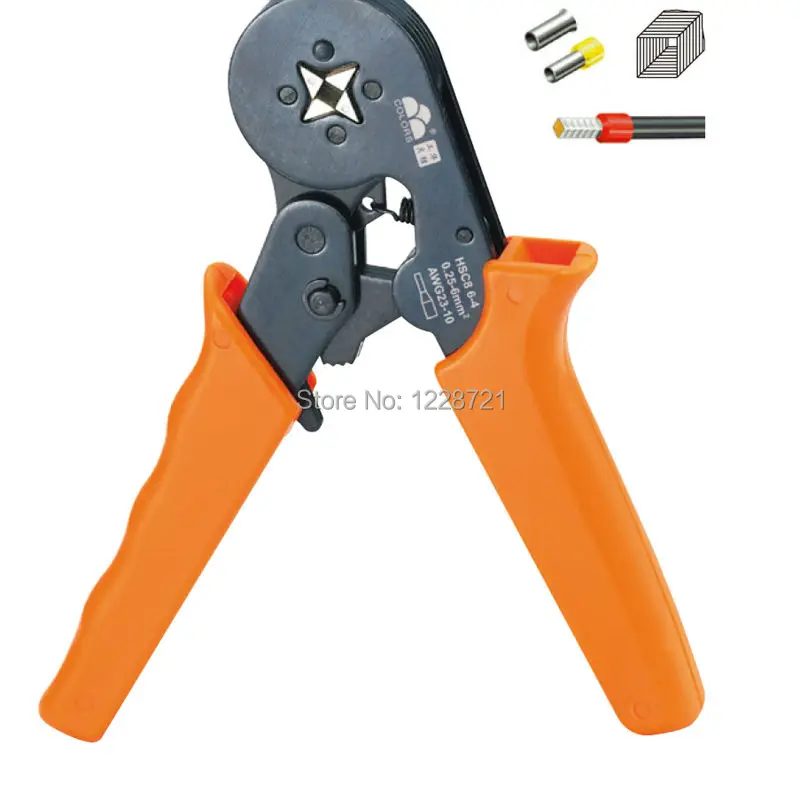 

HSC8 6-6, HSC8 6-4, HSC8 6-4A, HSC8 16-4 hand tool 0.25-16mm2 AWG 24-6 for ferrule terminals crimping tools multi tool pliers