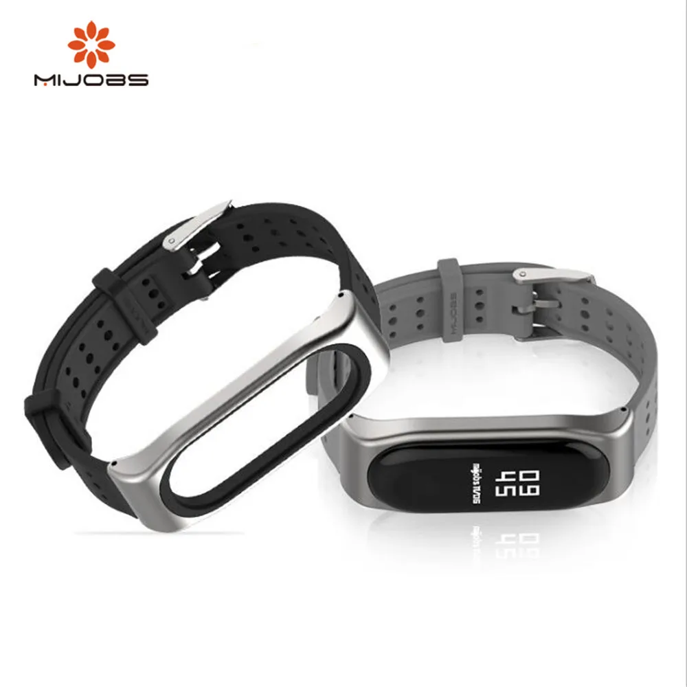 

Mijobs mi band 3 Strap Bracelet Fashion youth Strap Wristband Replacement Smart mi banda Band Accessories For xiaomi Mi Band 3