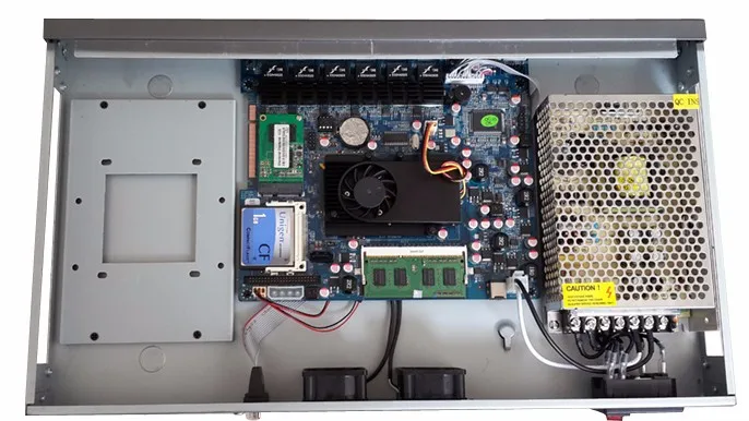 Четырехъядерный процессор Intel Atom D525 Dual Core 4 нить рос PFSense сервер маршрутизатора с 6 Порты lan стеллаж для выставки товаров Eears