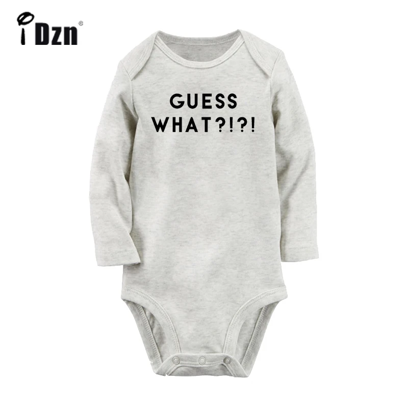 Guess What Street Printed Tops Funny Juniors Newborn Baby Boys Girls Outfits Jumpsuit Infant Bodysuit Clothes 100% Cotton Sets | Мать и