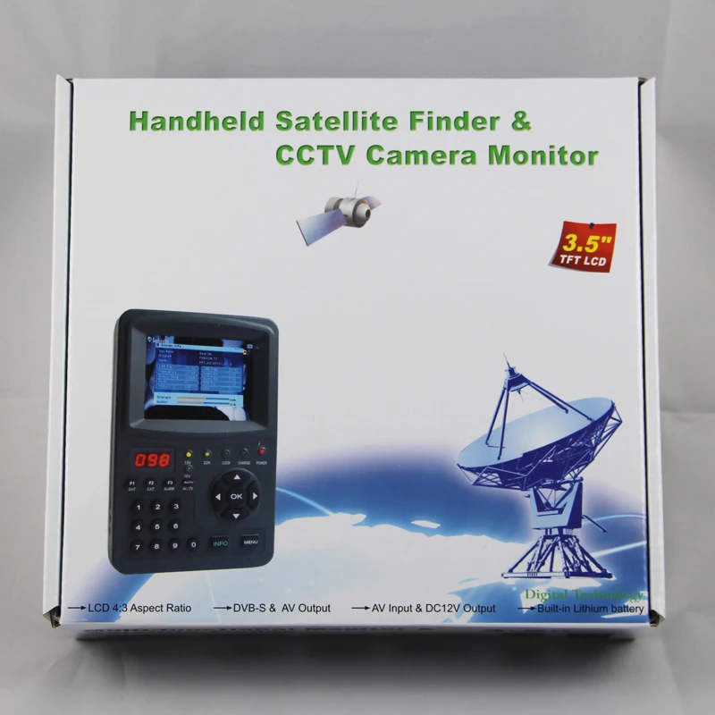 Sat Finder 3.5inch sk968g For Satellite Openbox TV Receiver Handheld Digital Tv Test Tool For Decodeur Digital Satellite Finder 