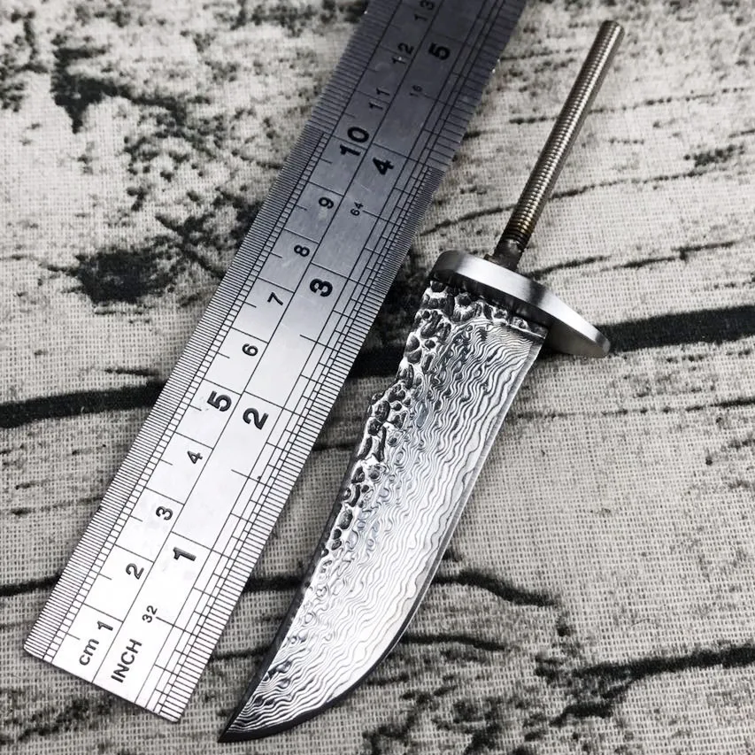 Лучший Swayboo VG10 Дамасская сталь Ножи лезвие создание запчасти фиксированным лезвием Отдых на природе Охота Ножи Открытый Инструменты лезвие ножа з...