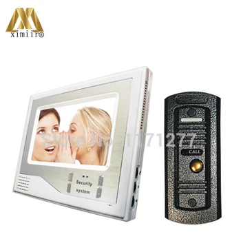 Goede 7 Inch Kleuren Tft Lcd Bedraad Video Deurtelefoon Thuis Deurbel Intercom Camera Systeem Met 1 Camera + 1 Monitor ondersteuning Nachtzicht