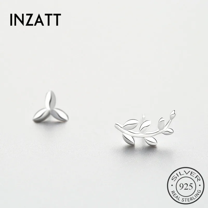 Женские асимметричные серьги гвоздики INZATT изысканные вечерние из 100%