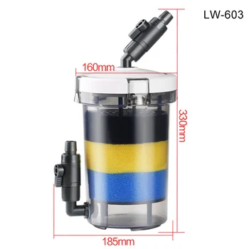 

Aquarium Fish Tank Filter Adjustable Ultra-quiet External Filtration Water Device HG99