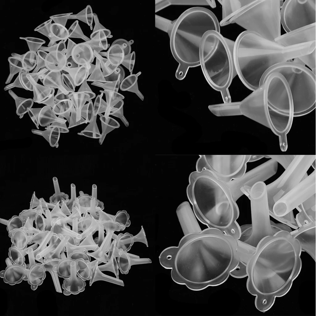 100 Pieces Mini Funnels For Filling Perfume Diffuser Bottle Liquid Oil Cosmetic Makeup