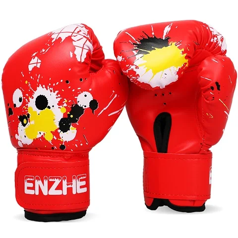 HIGH Quality Adults Women/Men Boxing Gloves Leather MMA Muay Thai Boxe De Luva Mitts Sanda Equipments8 10 12 6OZ boks 16