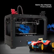 zrprinting Desktop 3D Printer Optimized MK8 Dual Extruder – High Precision – w/PLA