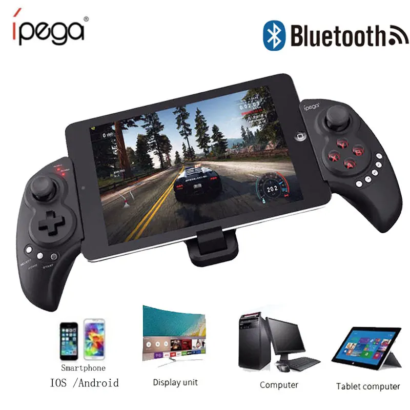 Goedkoop IPEGA 9023 Draadloze Joystick Telescopische Bluetooth Gamepad Voor iPhone Sony Android Smartphone iPad Laptop Game Console Controller