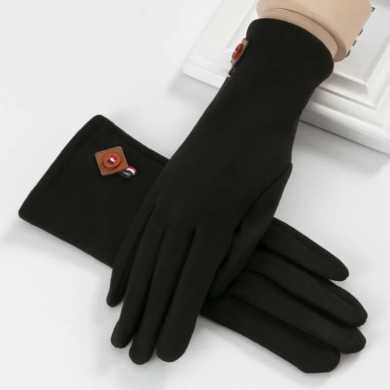 Style6 Женские зимние теплые перчатки кожаные Мультяшные студенческие тонкие эластичные варежки для верховой езды на осень-зиму перчатки весенние варежки B-6093 - Цвет: Style6