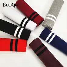 Buulqo Новое поступление 15-16 см хлопок трикотажная эластичная полоса манжета из ткани DIY швейная форма свитер хлопчатобумажная ткань