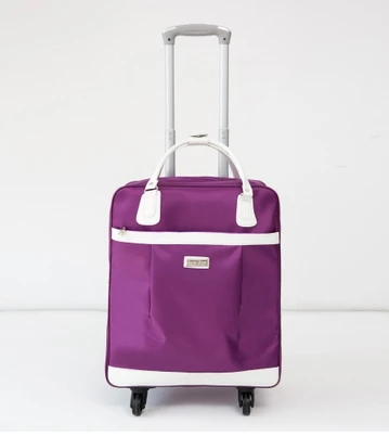 Women Wheeled Bags Travel Trolley With Handbag Nylon Women Wheeled Bags Travel Trolley
