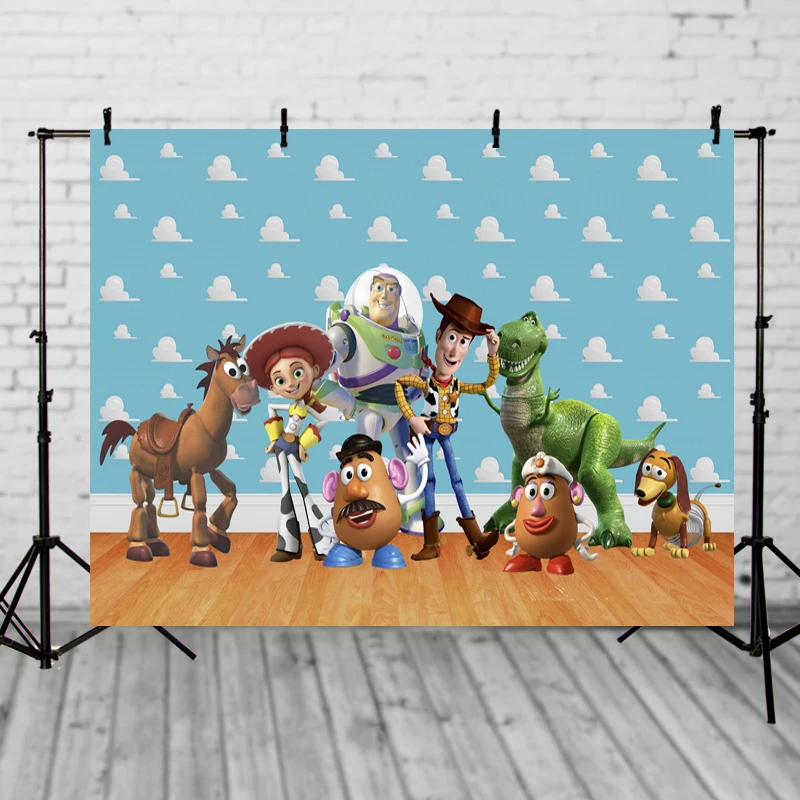 Photography backdrops Cartoon toy story candy Children Birthday party ...