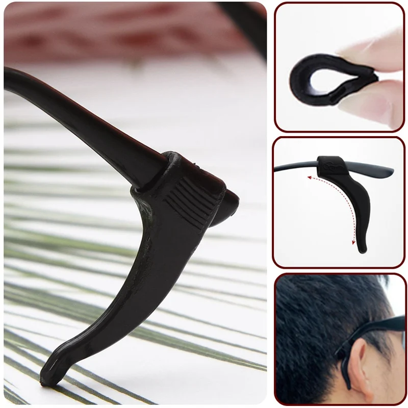 

High Quality Silicone Anti-slip Holder For Glasses Accessories Ear Hook Sports Eyeglass Temple Tip