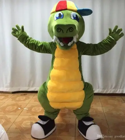 

New Adult Best Sale Foam crocodile Cartoon Mascot Costume Christmas Fancy Dress Halloween Mascot Costume