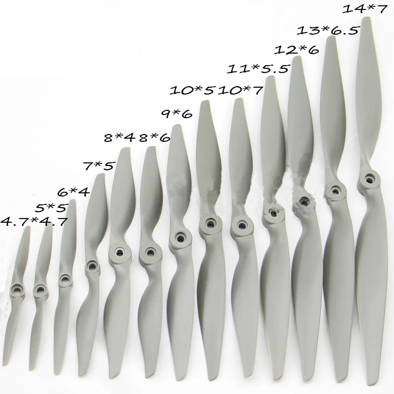 

APC propeller For Fixed wing Nylon propeller Multi-Copter Fast propeller RC aircraft 10*7E 9*6E 8*6E 12*6E 7*5E (not Original)