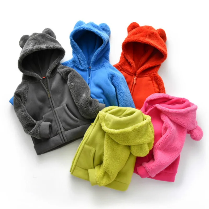 

Free shipping Children's Baby winter coat clothing fleece kids coat quality children clothes for 90-130cm tall baby