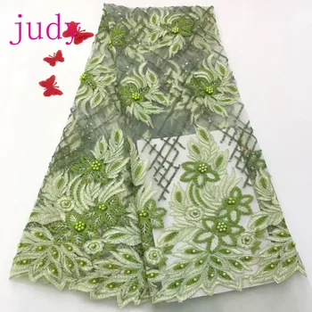 

5yards/bag RFJ107# 5 colors embroidered beads sequined French style wedding dress used for wedding dinner dresses Free shipping