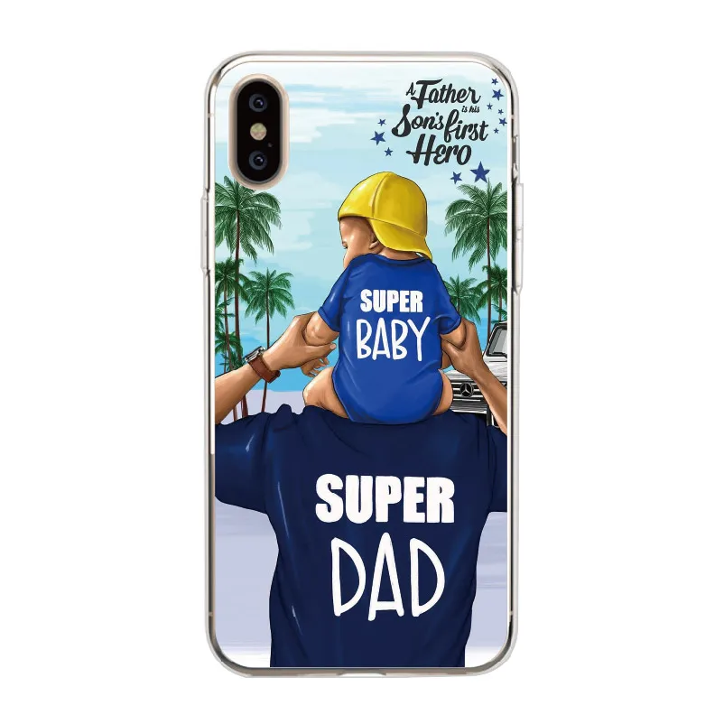 Милый Детский мягкий чехол для телефона с надписью Super Mom Girl Queen Travel Beach чехлы iPhone 11