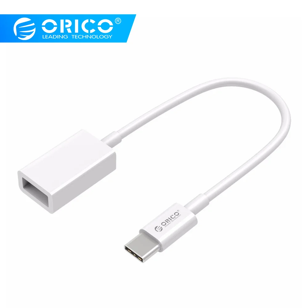 

ORICO CT2 Type-C OTG Adapter to USB2.0 Data Cable for MacBook Extended U Disk Mouse -White