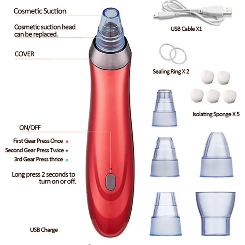 3 цвета, электрический прибор для удаления черных точек, вакуумный инструмент для удаления черных точек, инструмент для ухода за кожей лица, продукт