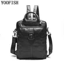 Genuine Leather Men Backpacks Man Travel Bag function bags Backpack Male women Backpack Schoolbag Fashion Casual Backpack europe and the retro style men and women backpack genuine leather knapsack casual travel bag schoolbag packsack men bags