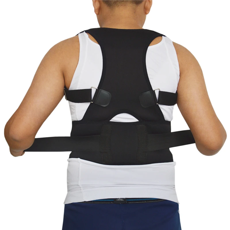 New Unisex Adjustable Back Brace Posture Corrector Brace Orthopedic