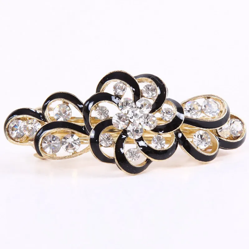 

Hot Beauty Women Fashion Hair Clip Flower Crystal Rhinestone Barrette Hairpin Headband Accessories SJ66
