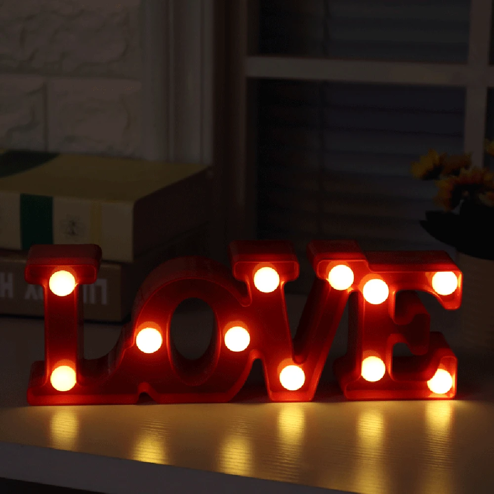 День Святого Валентина знак любви красочное свадебное украшение любовные буквы деревянная комната дома вечерние украшение из букв Декор 5O0110