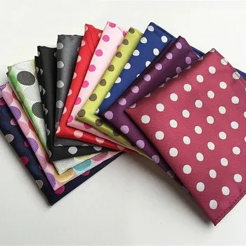 

dot Pocket Square 100% silk men's Hanky Jacquard Woven Classic Wedding Party Handkerchief for men kerchief hand towel