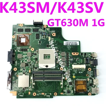 

K43SM GT630M 1GB N13P-GL2-A1 HM65 Mainboard REV 4.1 For ASUS A43S X43S K43S K43SV K43SJ K43SM Laptop motherboard 100% Tested