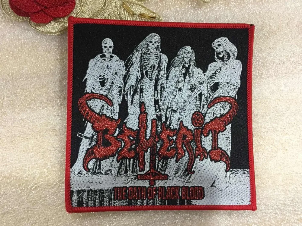 

Customized woven patches Sew on Iron on badge hook and loop style patches for clothes